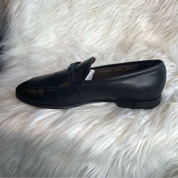 Salvatore Ferragamo Mens Horsebit Loafers‎ Size 7.5 EE Black Leather main image 5